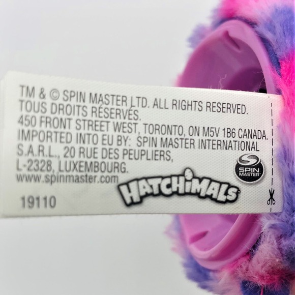 Vtg Hatchimals Plush Giraven Dragon Purple Pink Battery Operated Toys Tested - Picture 7 of 9